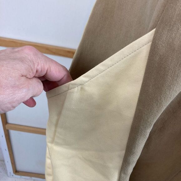 Handcut by preloved VTG Bubble Twill V-Neck Dress w/pockets elastic bottom - Picture 4 of 15